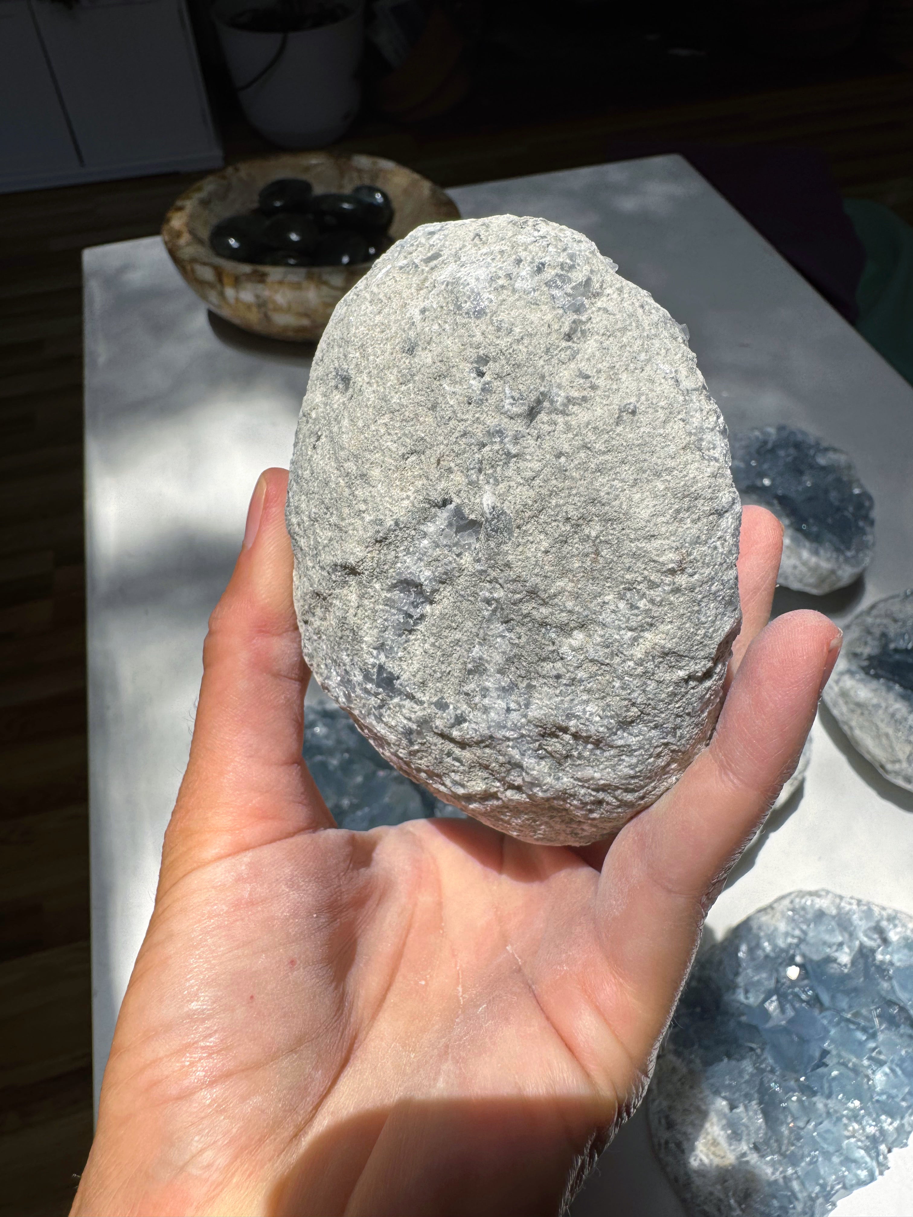 Celestite Cluster Baltic Mermaid