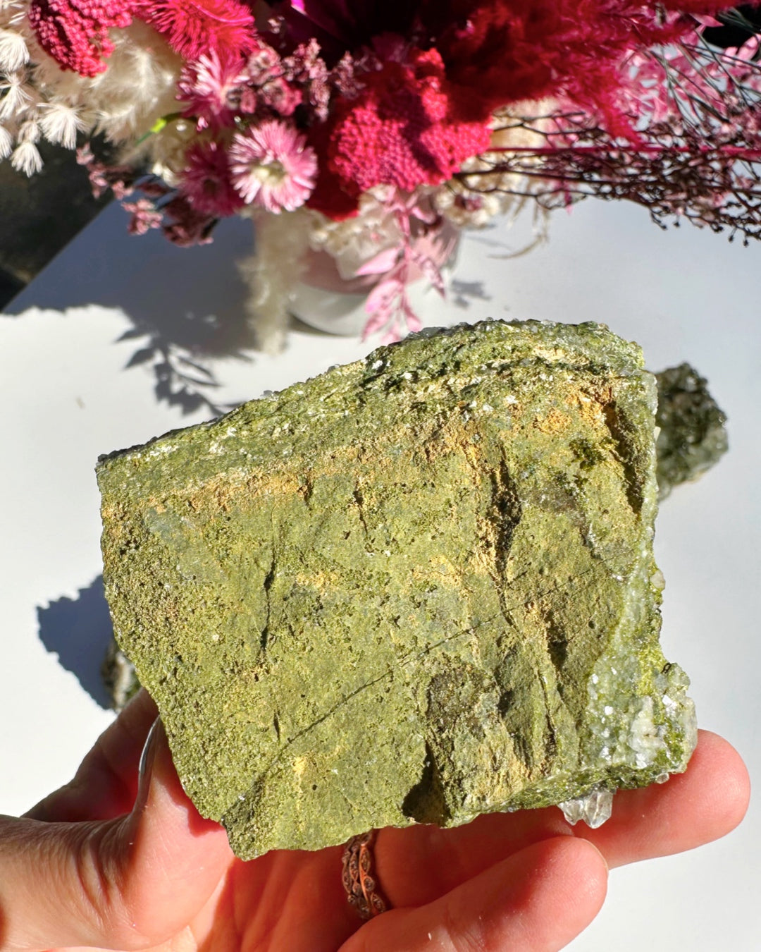 Epidote Quartz Cluster - Baltic Mermaid