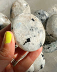 Rainbow Moonstone Palm Stones - Baltic Mermaid