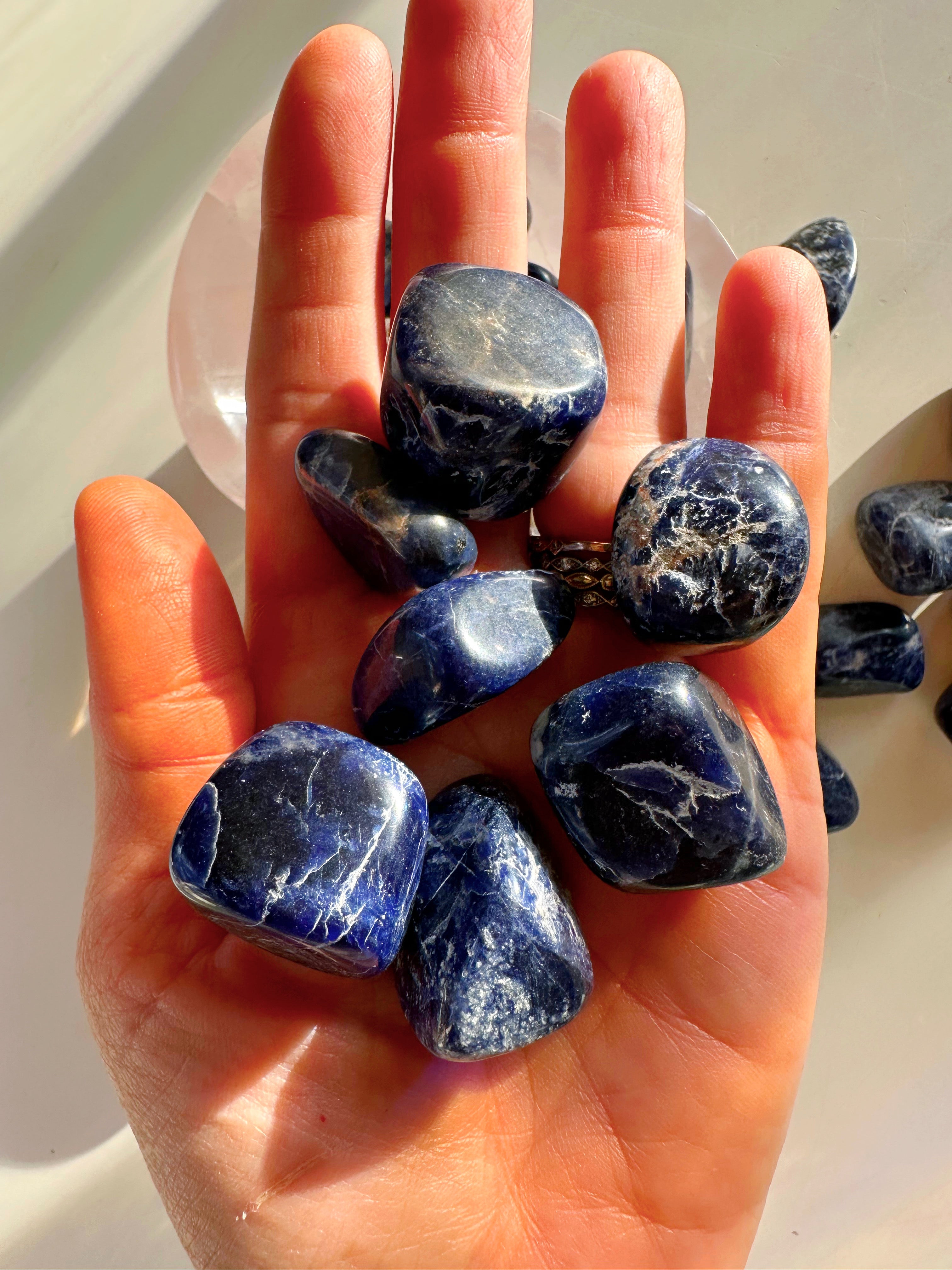 Sodalite Tumbled Stones - Baltic Mermaid