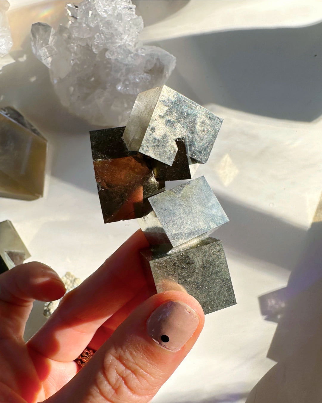 Pyrite Cube Cluster - AAA - Baltic Mermaid