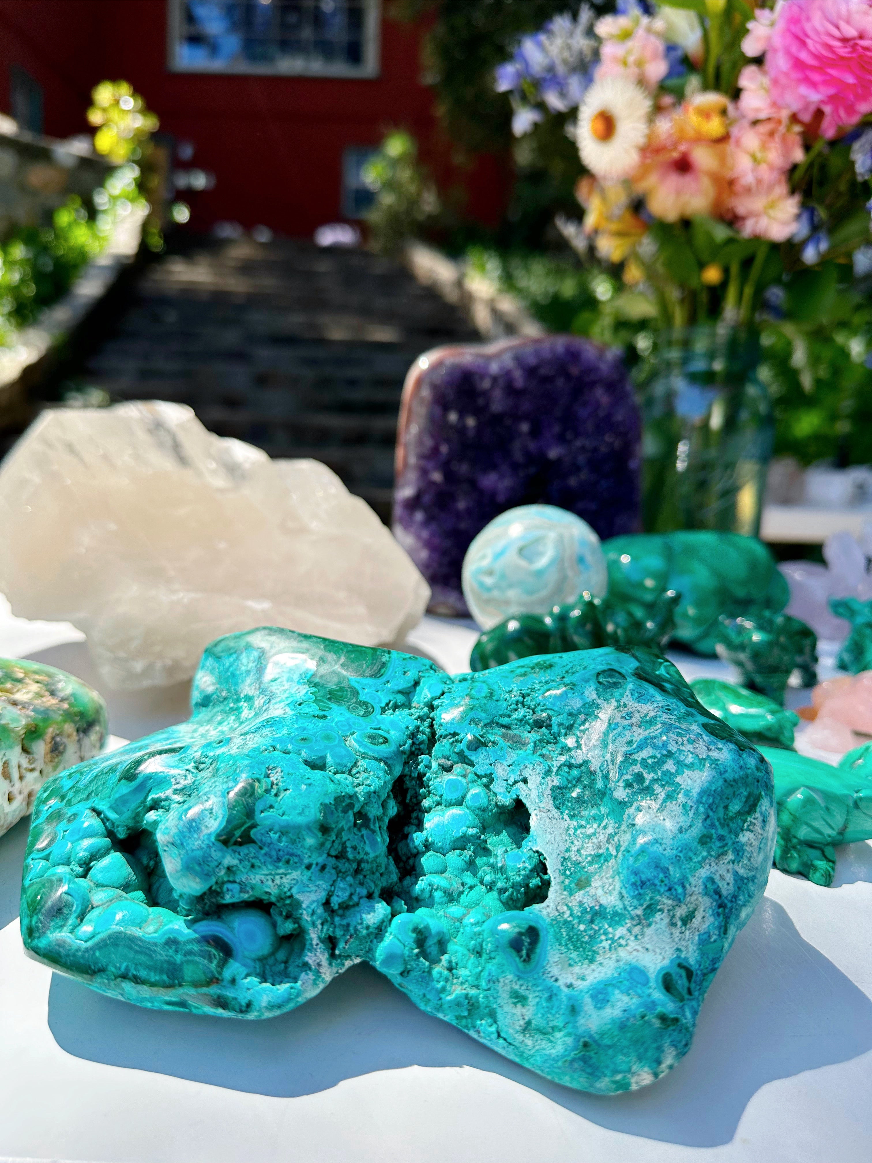 Chrysocolla w/ Malachite - Baltic Mermaid