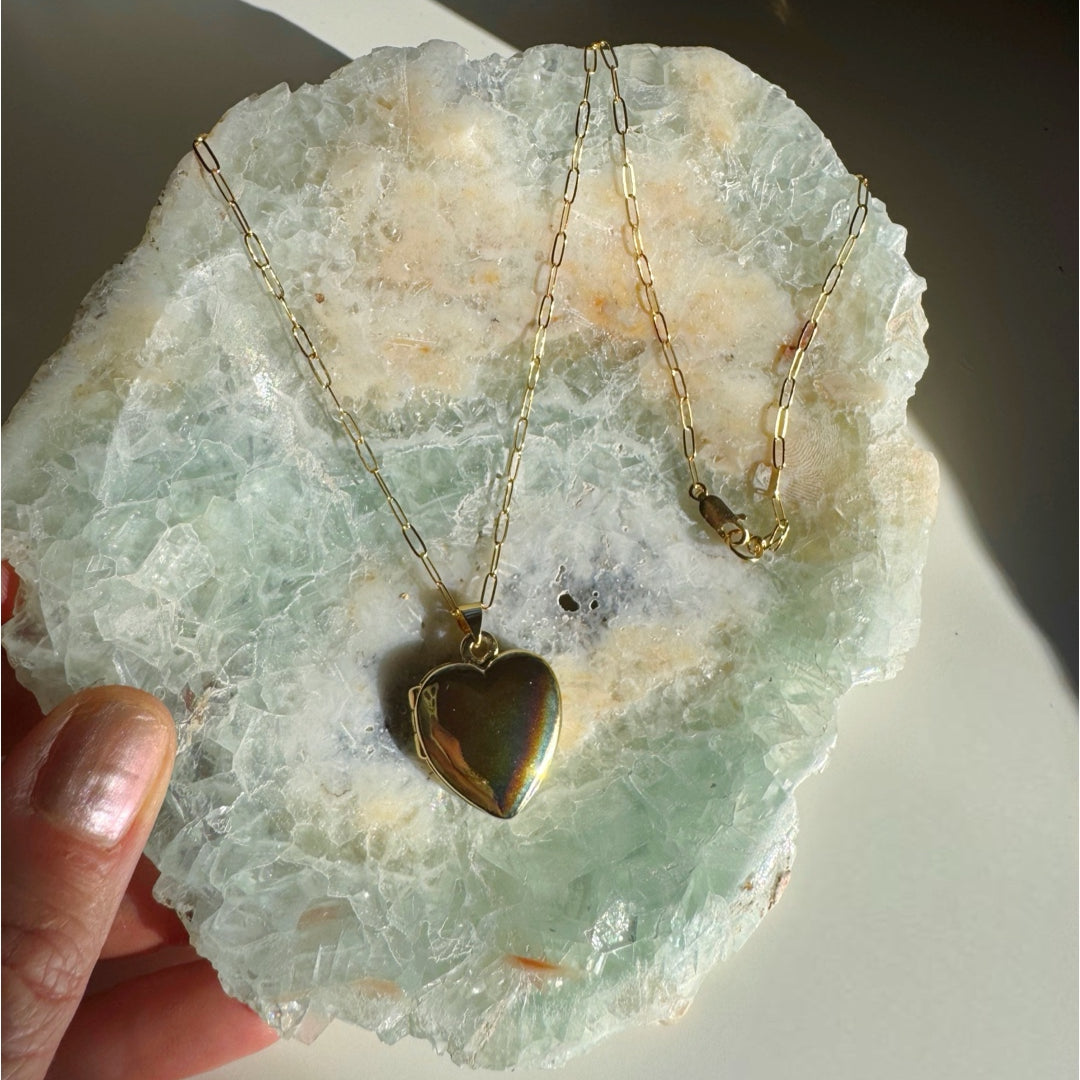 Heart Locket Gold Filled Necklace - Baltic Mermaid