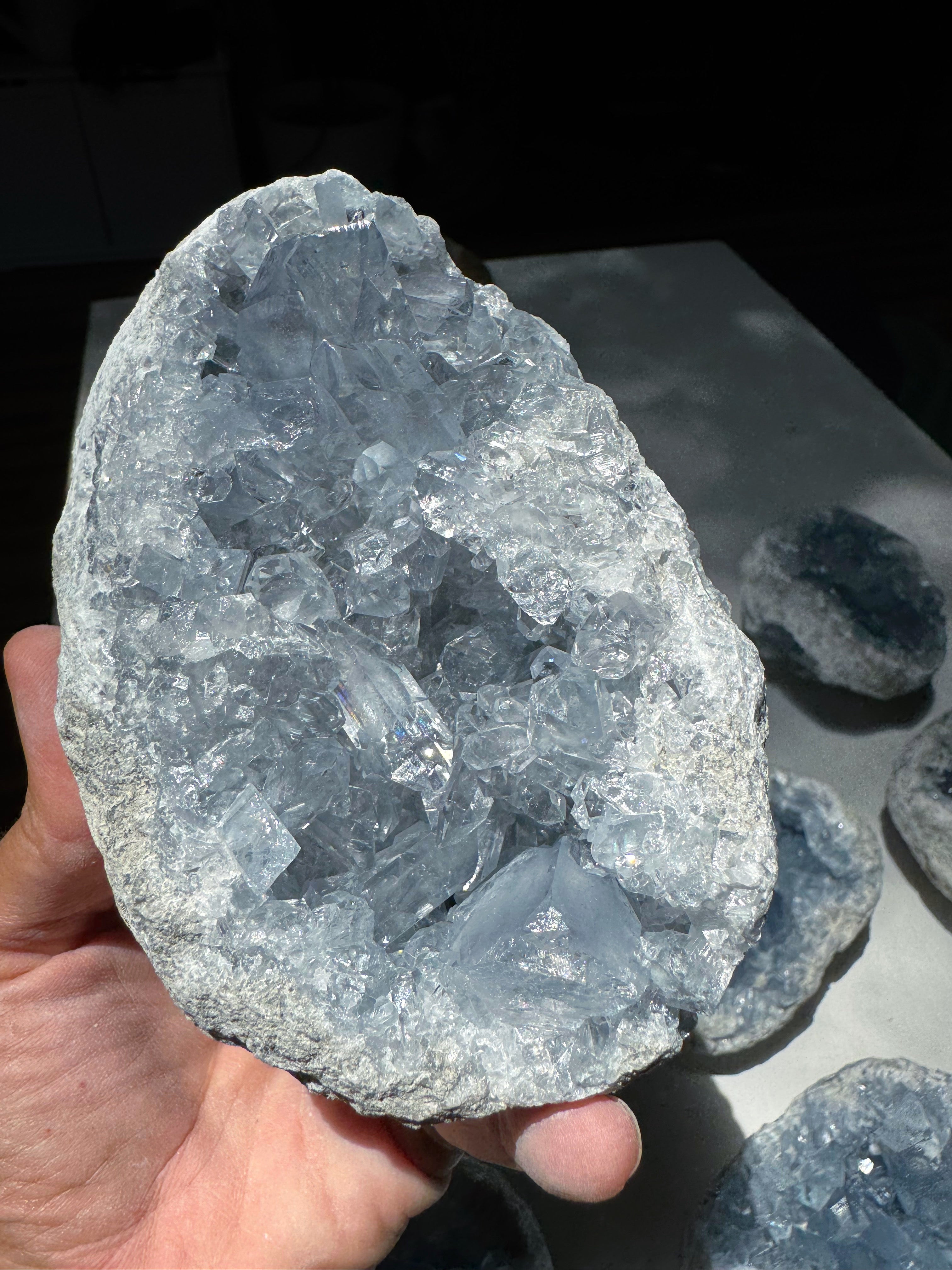 Celestite Cluster Baltic Mermaid