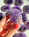 Amethyst Flat Palm Stones - Baltic Mermaid