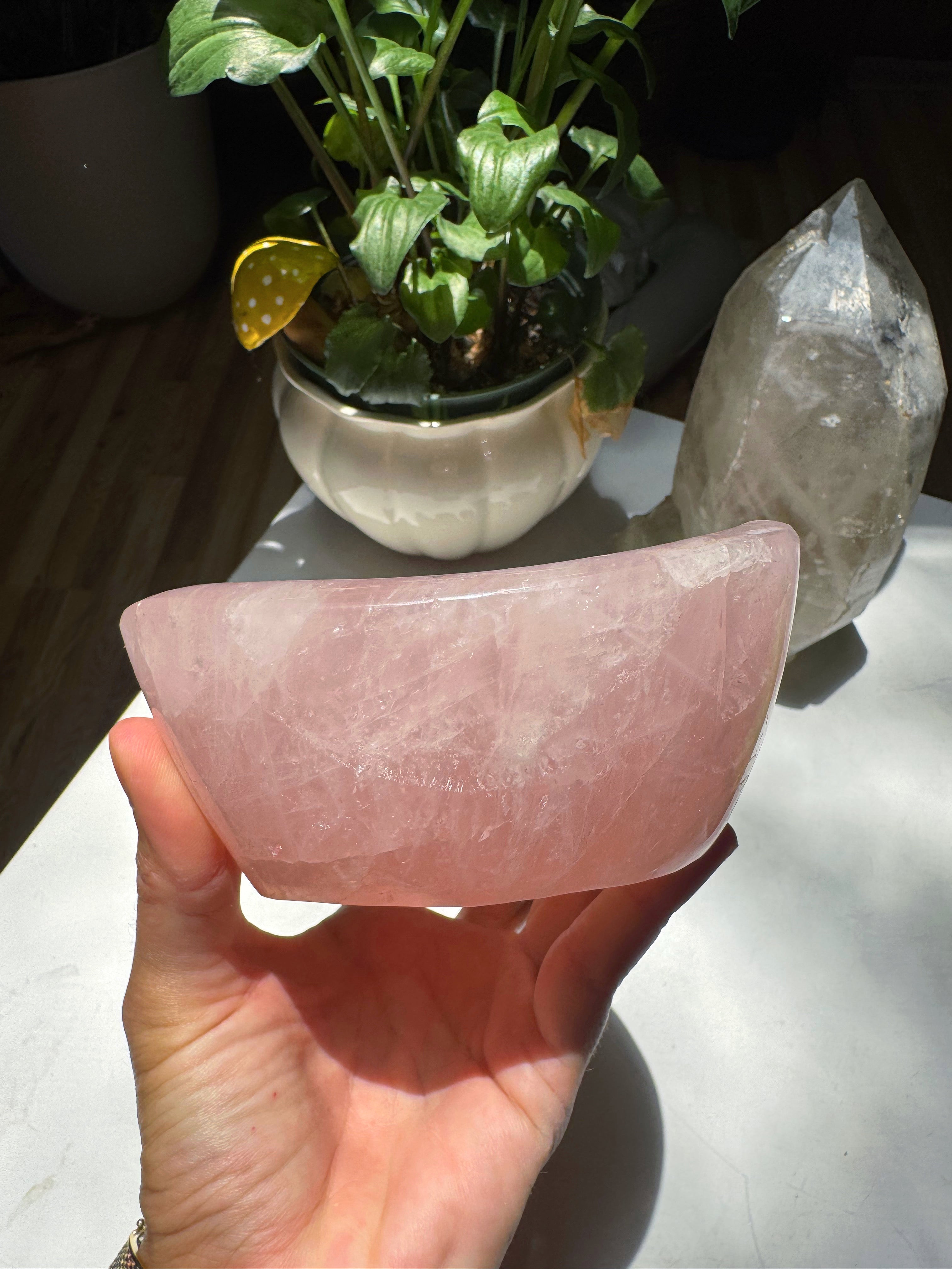 Rose Quartz Bowl Baltic Mermaid