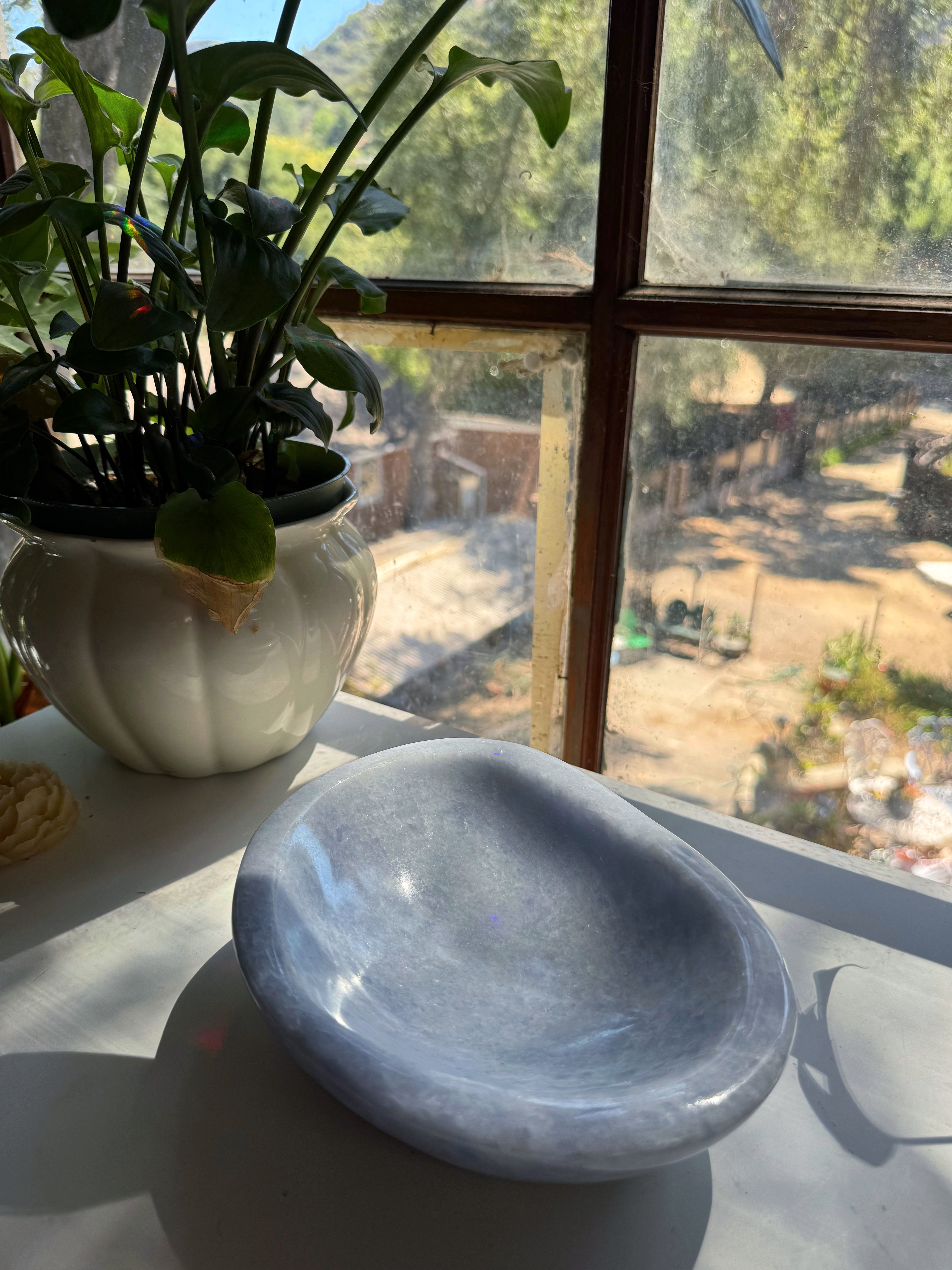 Blue Calcite Bowl Baltic Mermaid