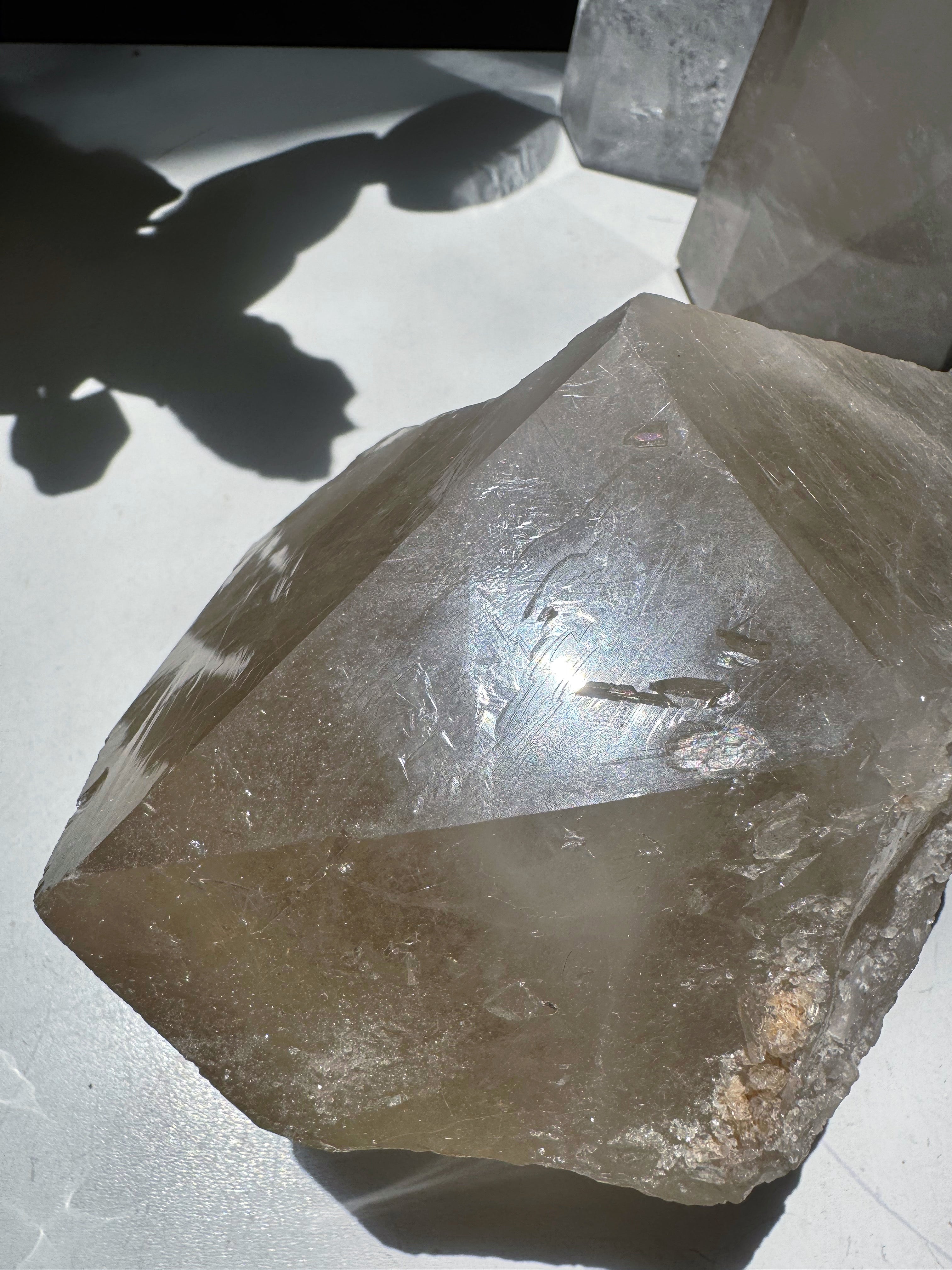 Large Rutilated Quartz Point from Brazil w/ Recordkeepers Baltic Mermaid