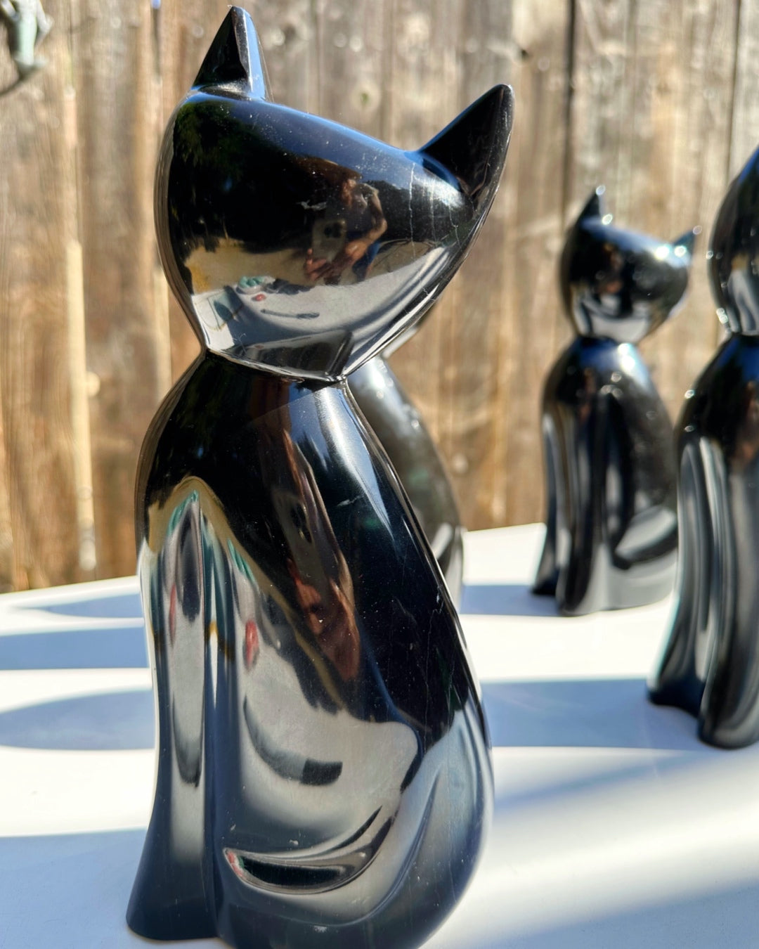 Large Marble Kitty Cat - B - Baltic Mermaid