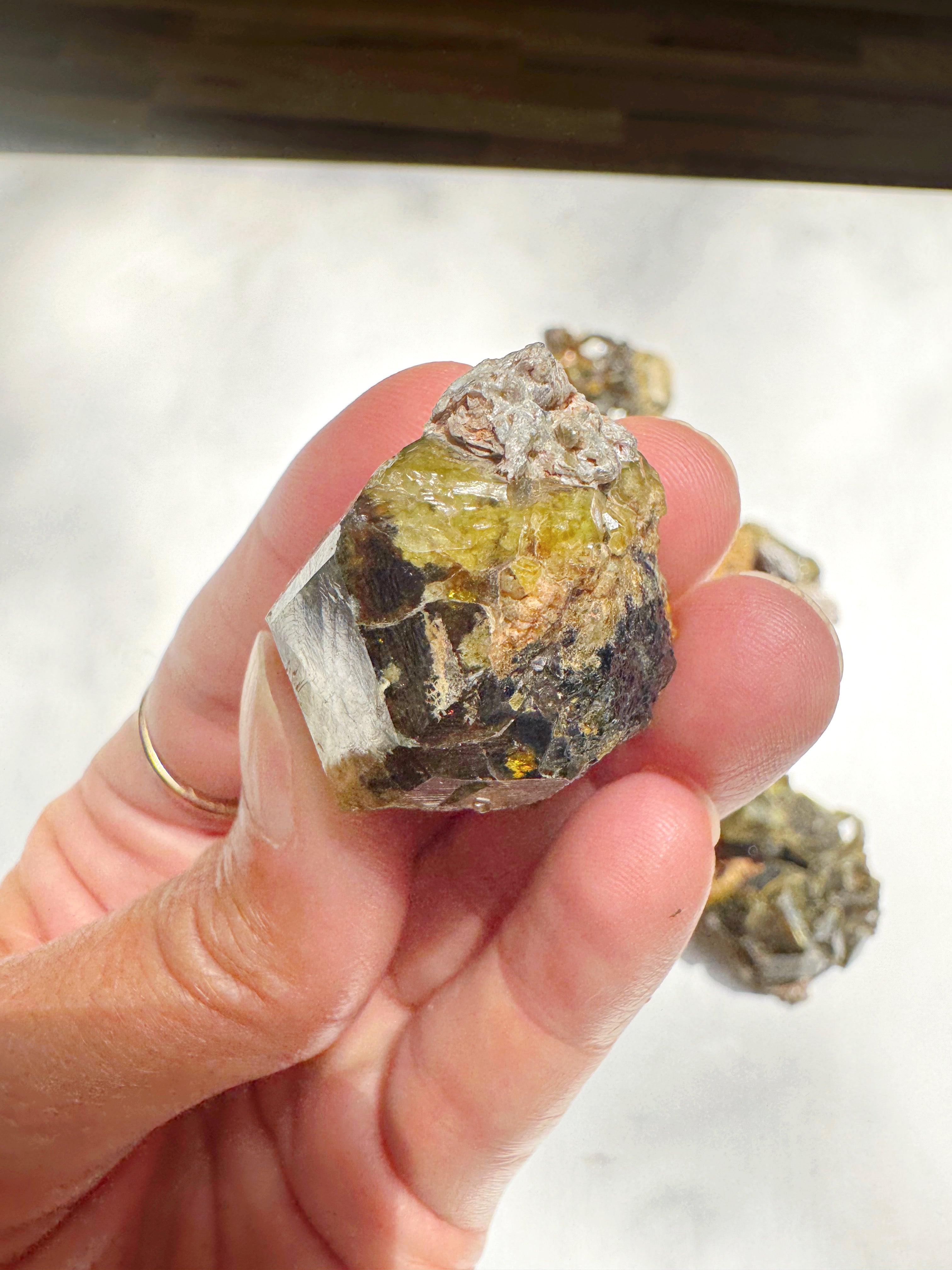 Rare Mali Green Grossular Andradite Garnet w/ Clinochlore AAA Quality Baltic Mermaid