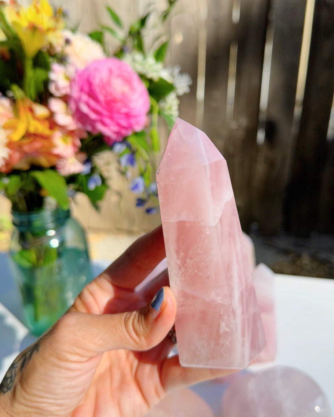 Rose Quartz Tower - Baltic Mermaid