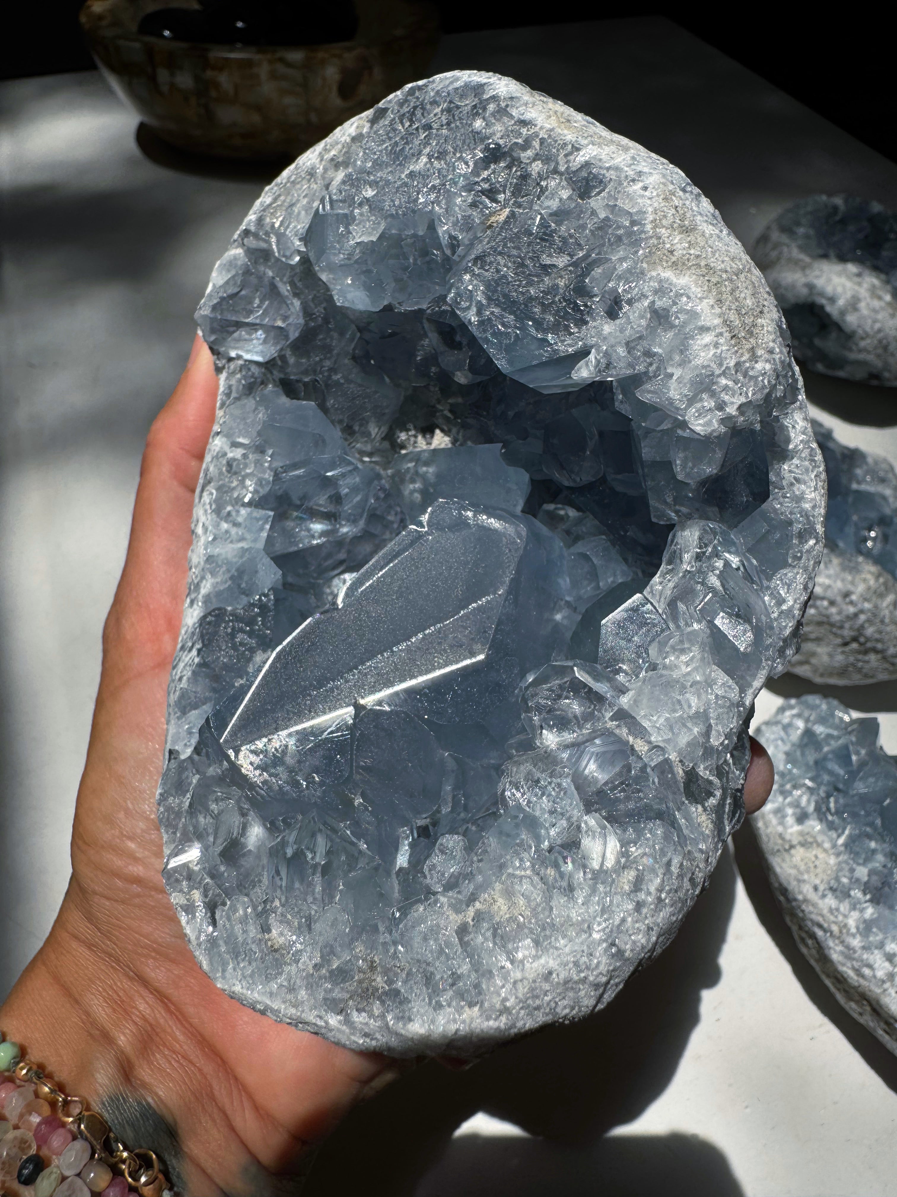 Celestite Cluster Baltic Mermaid