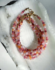 “Sunset Sorbet” - Gemstone & 14k Gold Filled Candy Bracelet Baltic Mermaid