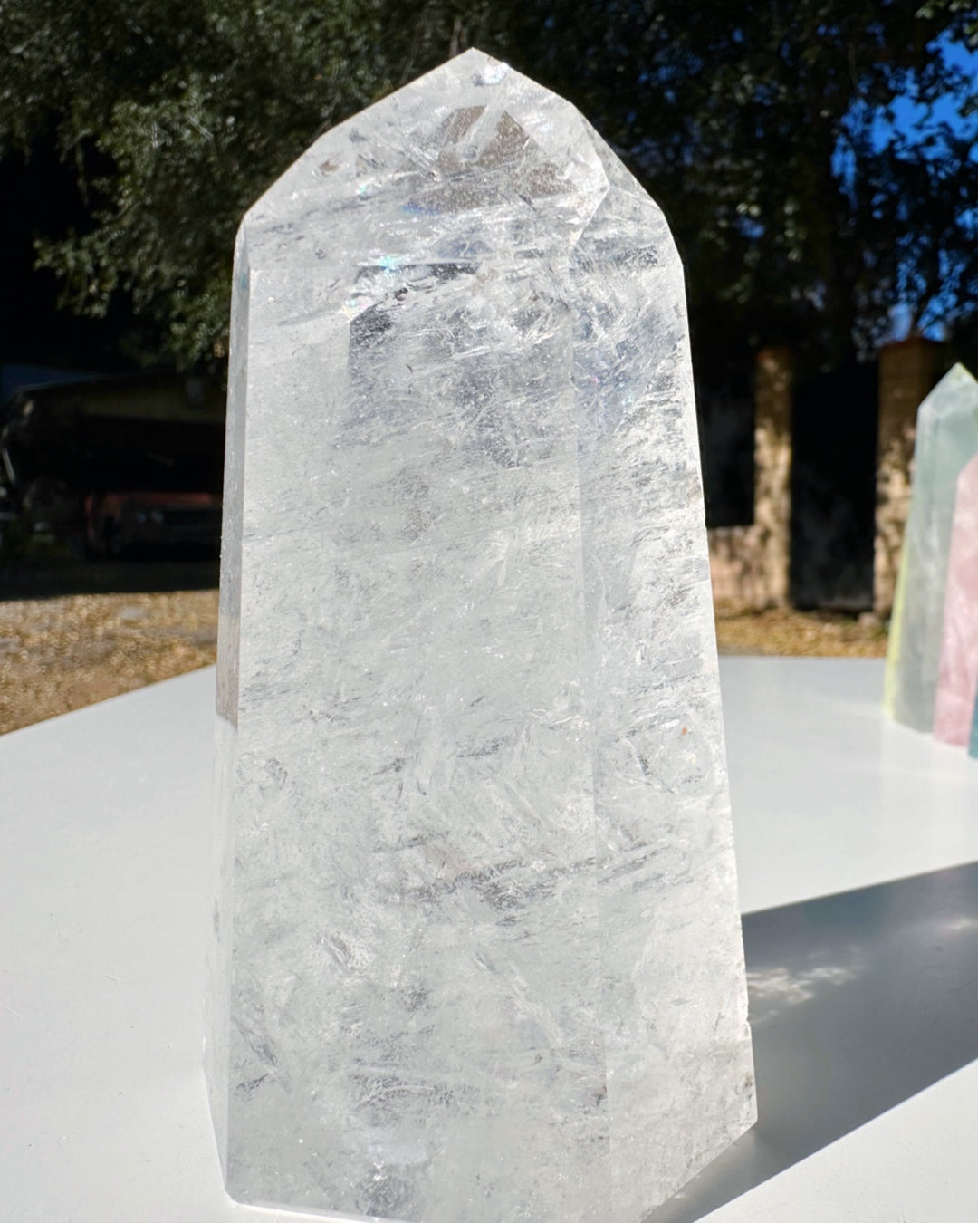 Clear Quartz Tower - Baltic Mermaid