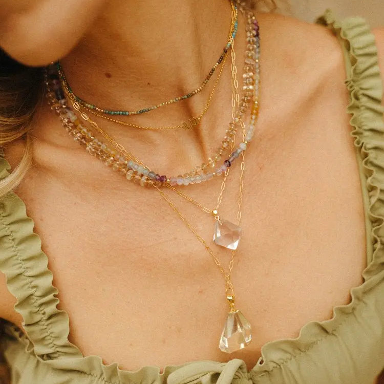 AAA Citrine Pendant 14k Gold Filled Necklace Baltic Mermaid