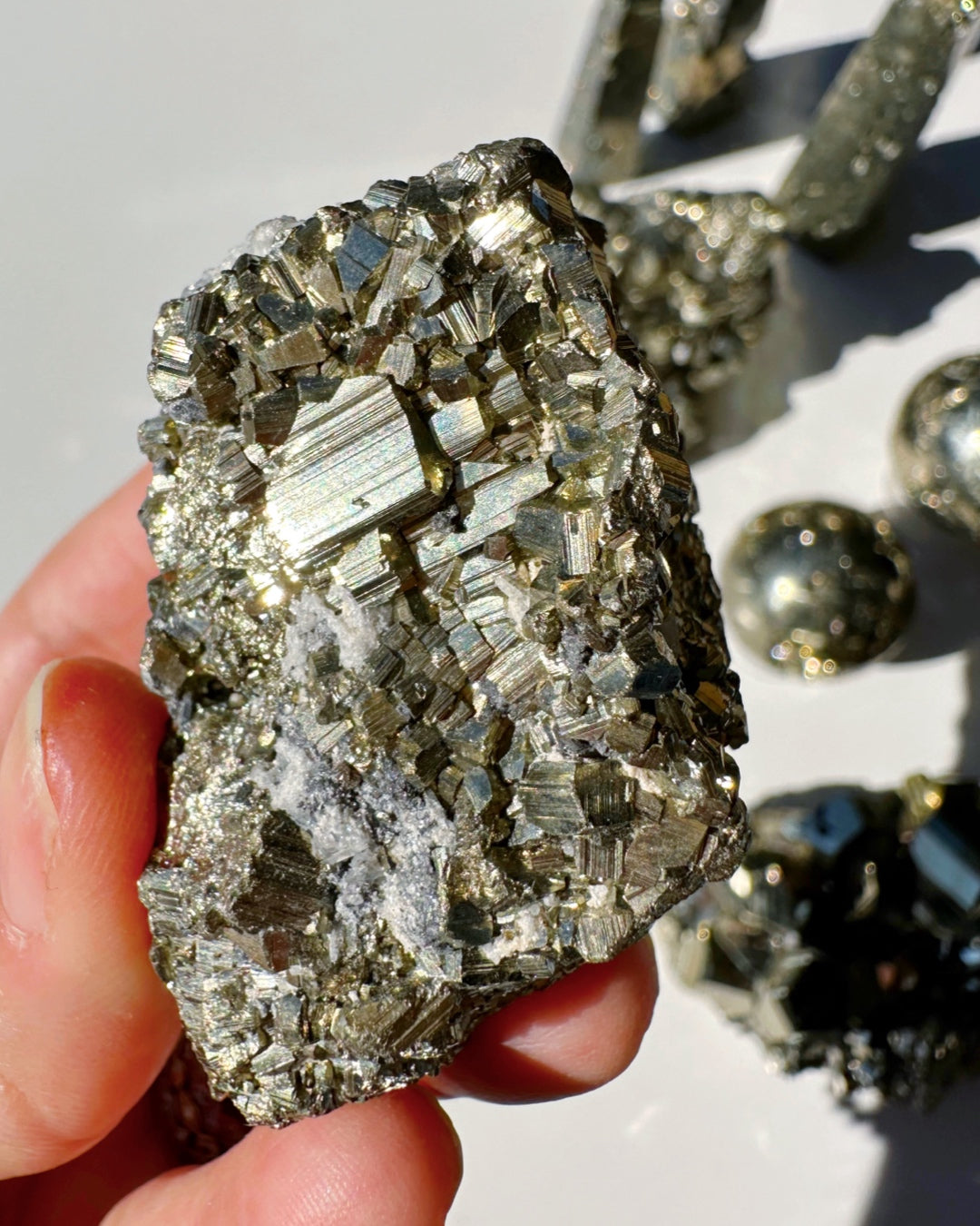 Pyrite Cluster - Baltic Mermaid