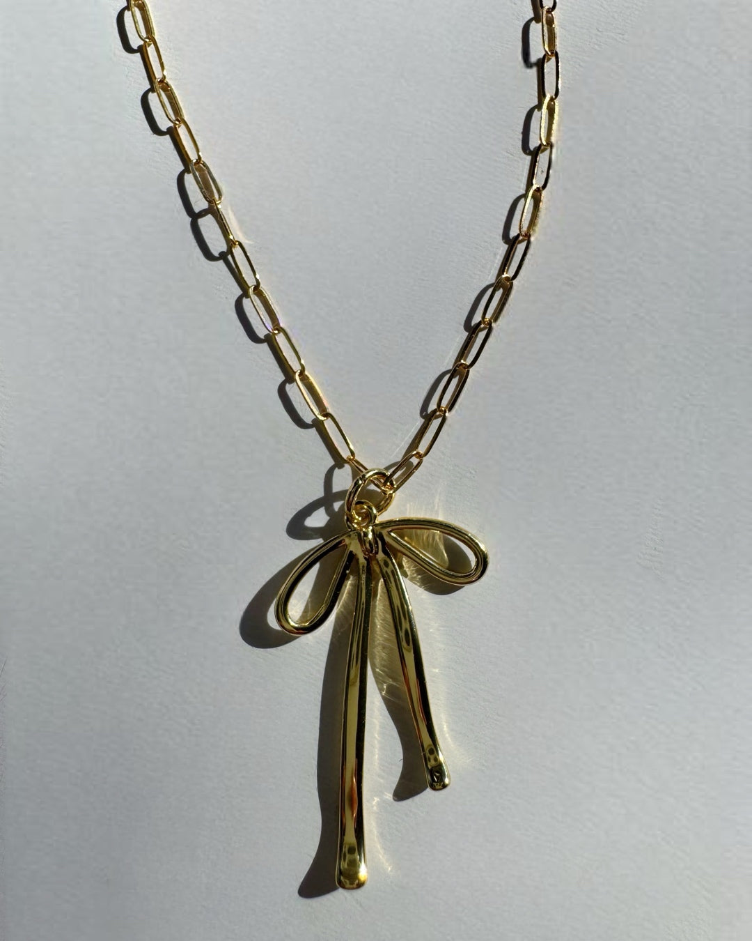 Dainty Bow Gold Filled Necklace - Baltic Mermaid