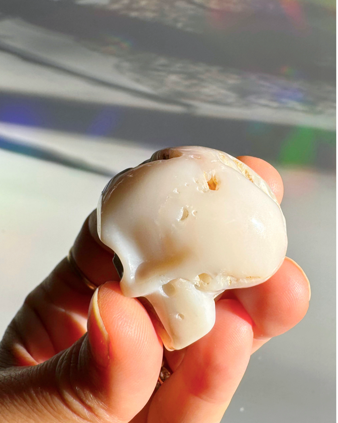 Pink Opal Skull - Baltic Mermaid