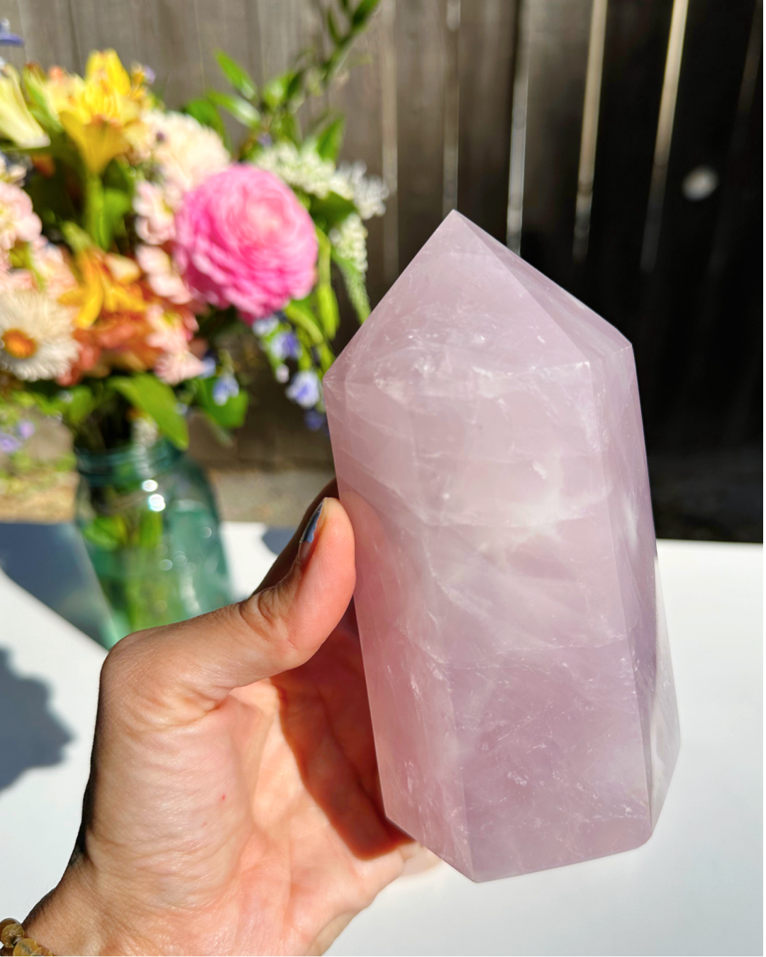 Rose Quartz Tower - Baltic Mermaid