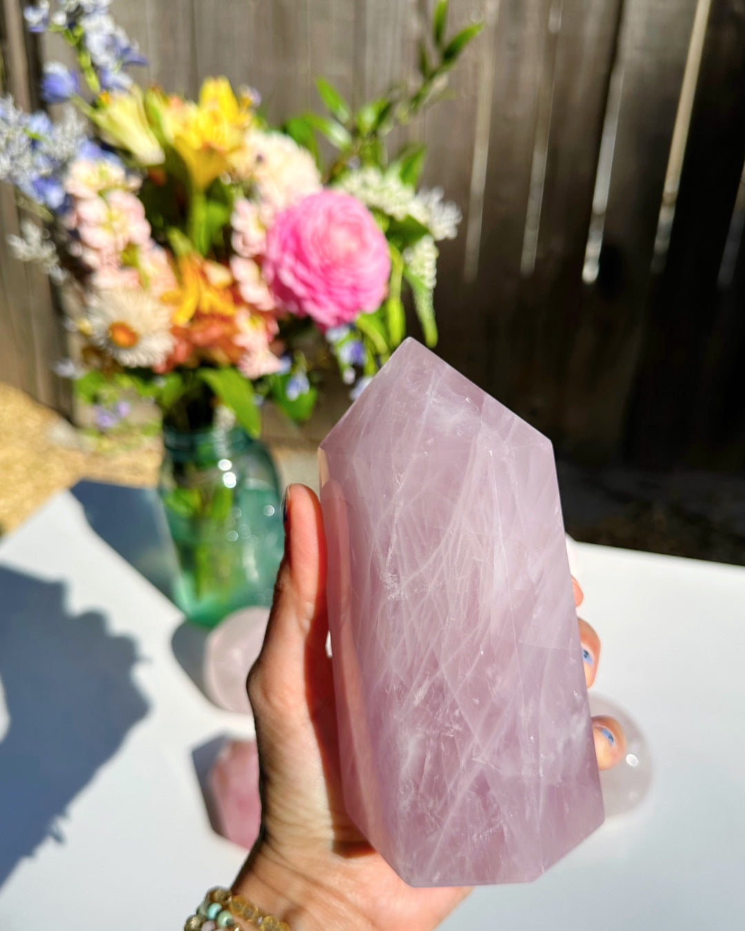 Rose Quartz Tower - Baltic Mermaid