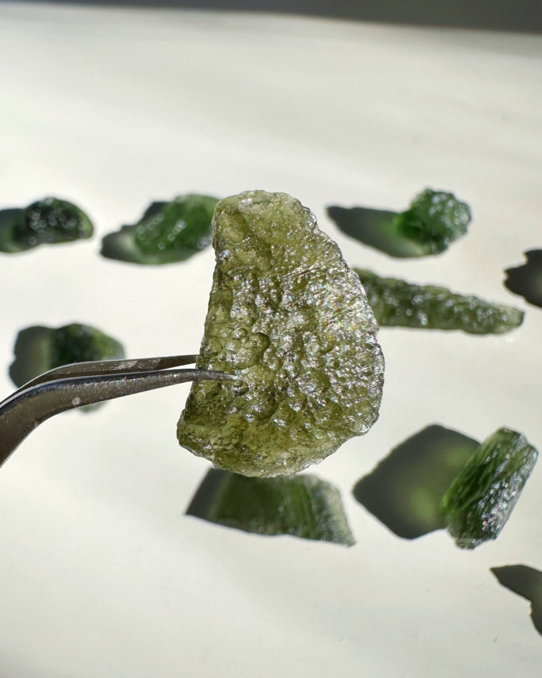 Chlum Moldavite w/ Rainbow #5 - AA - Baltic Mermaid