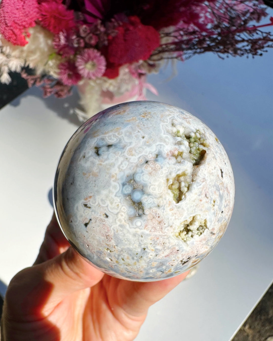 Ocean Jasper Sphere - Baltic Mermaid