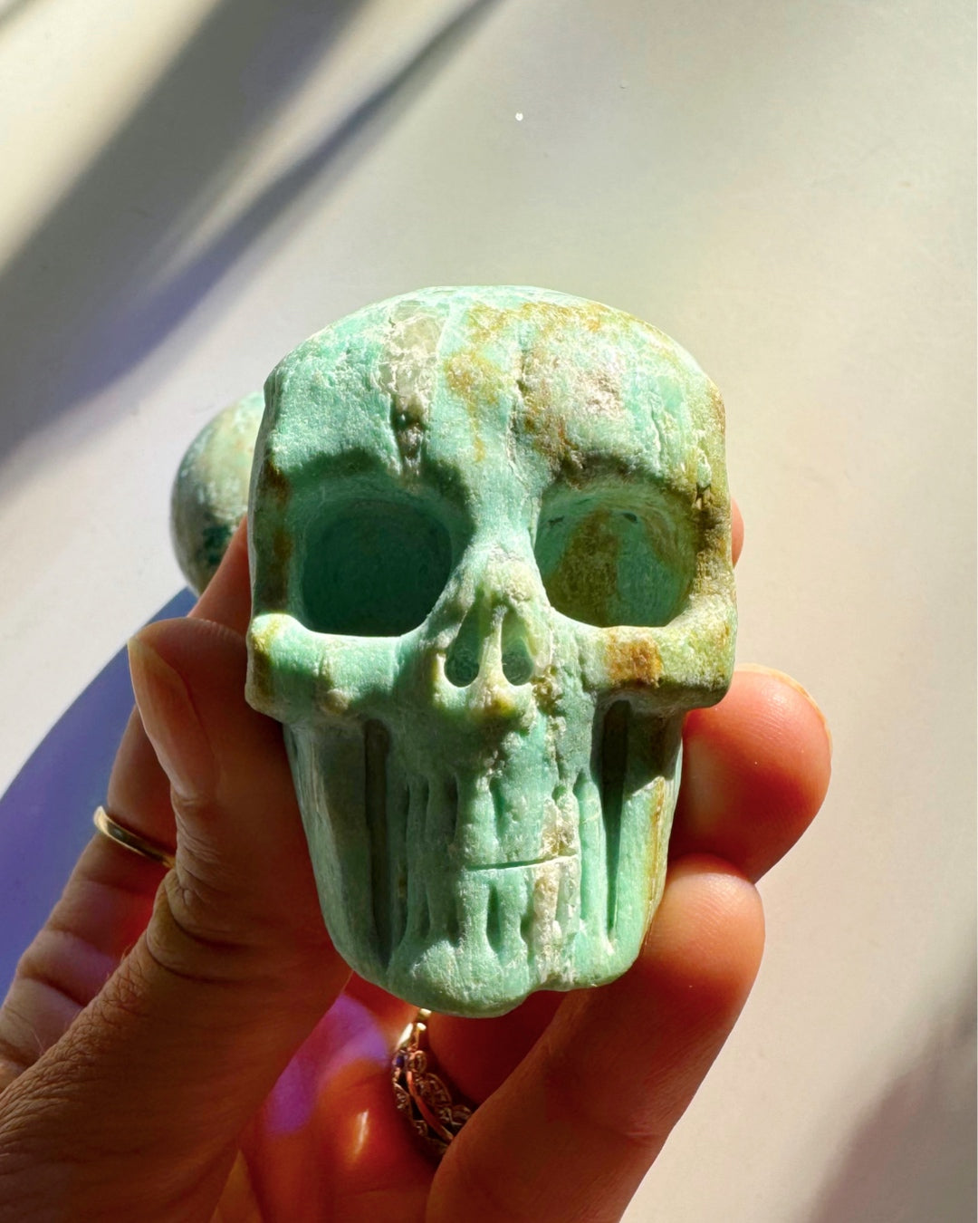 Peruvian Blue Opal Skull - Baltic Mermaid