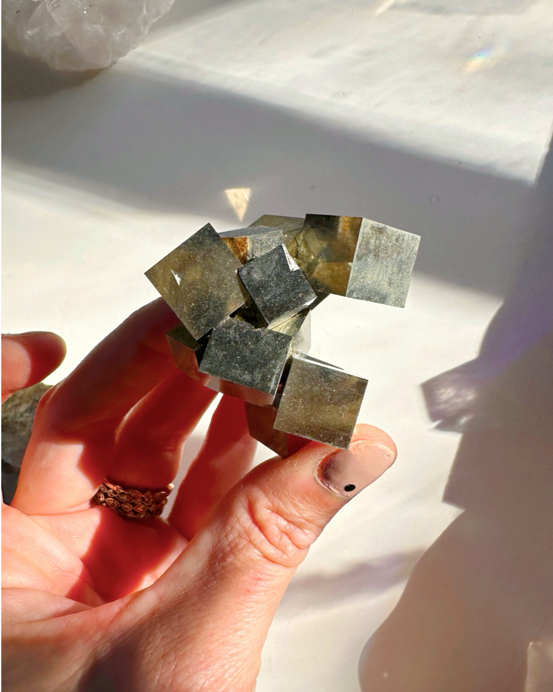Pyrite Cube Cluster - AAA - Baltic Mermaid