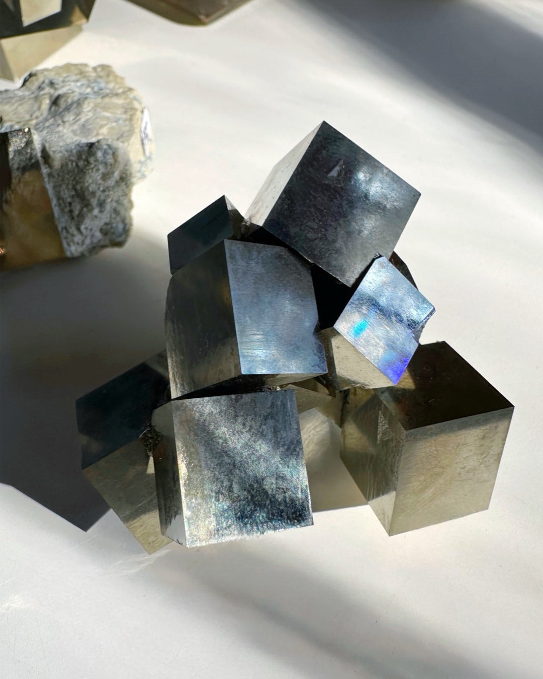Pyrite Cube Cluster - AAA - Baltic Mermaid