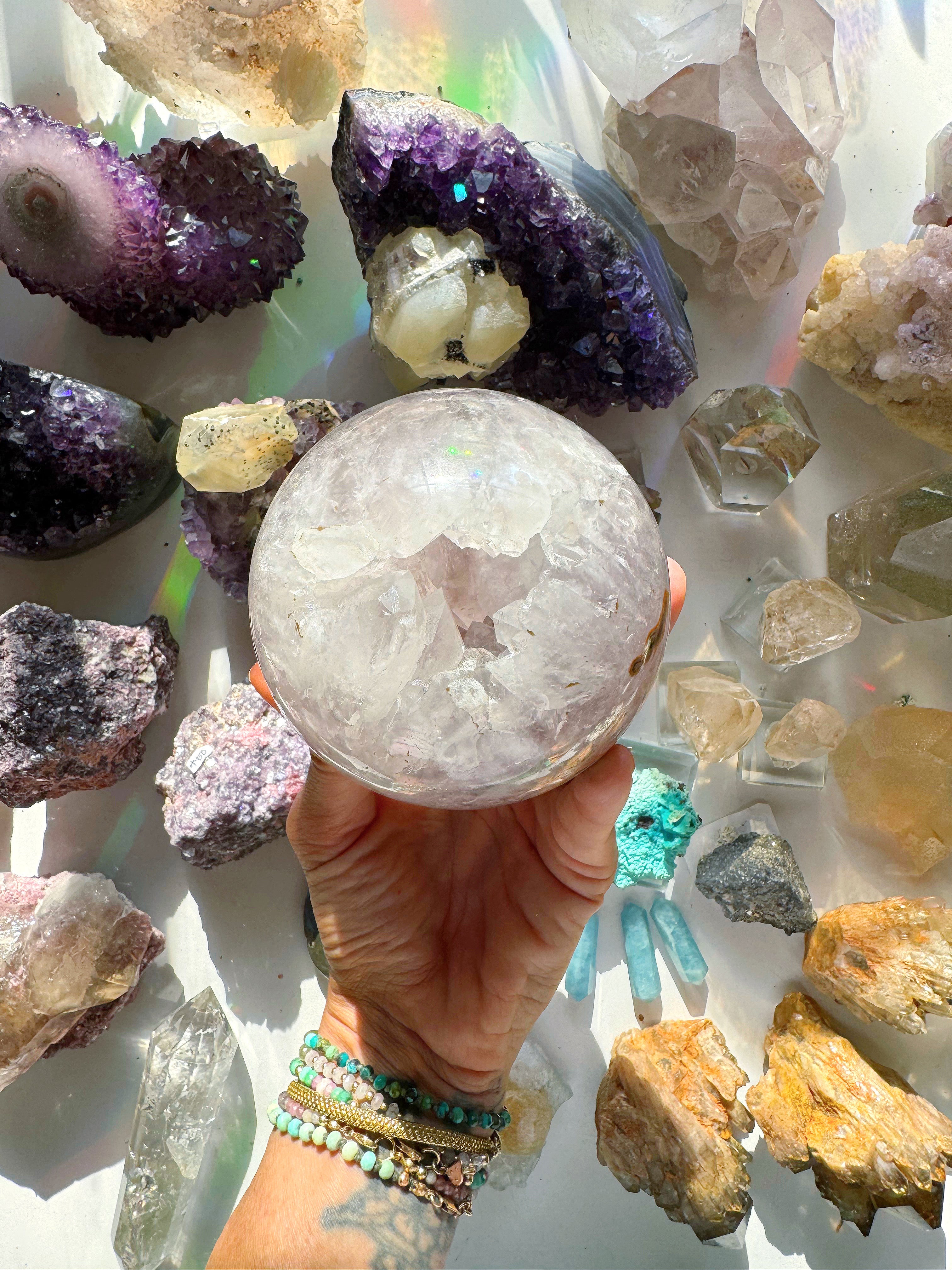 Amethyst Agate Sphere - Baltic Mermaid