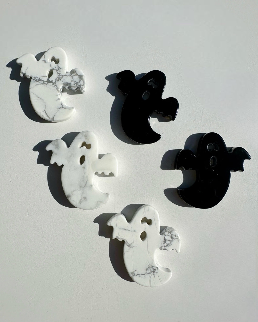 Howlite & Black Obsidian Ghosts - Baltic Mermaid