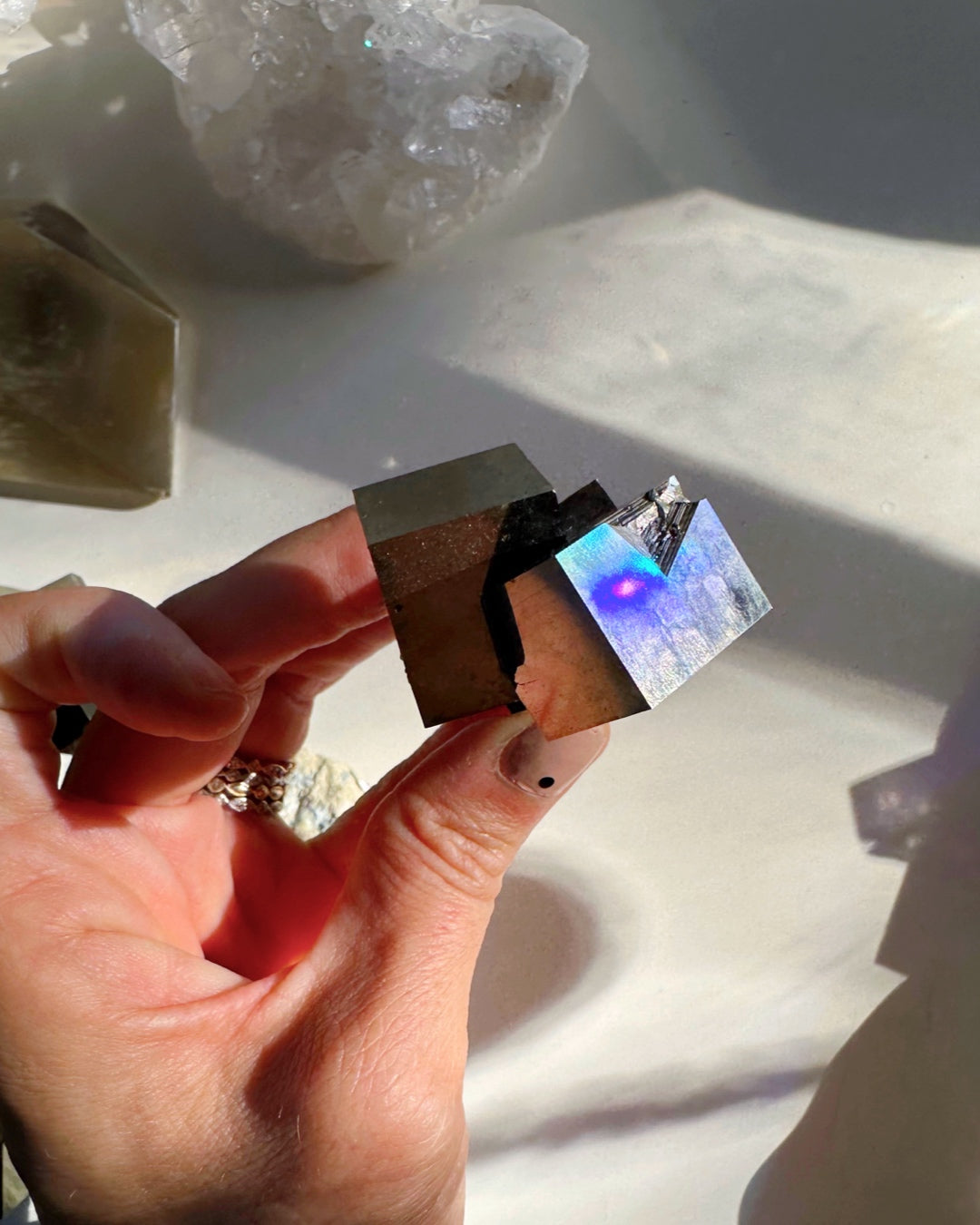 Pyrite Cube Cluster - AAA - Baltic Mermaid