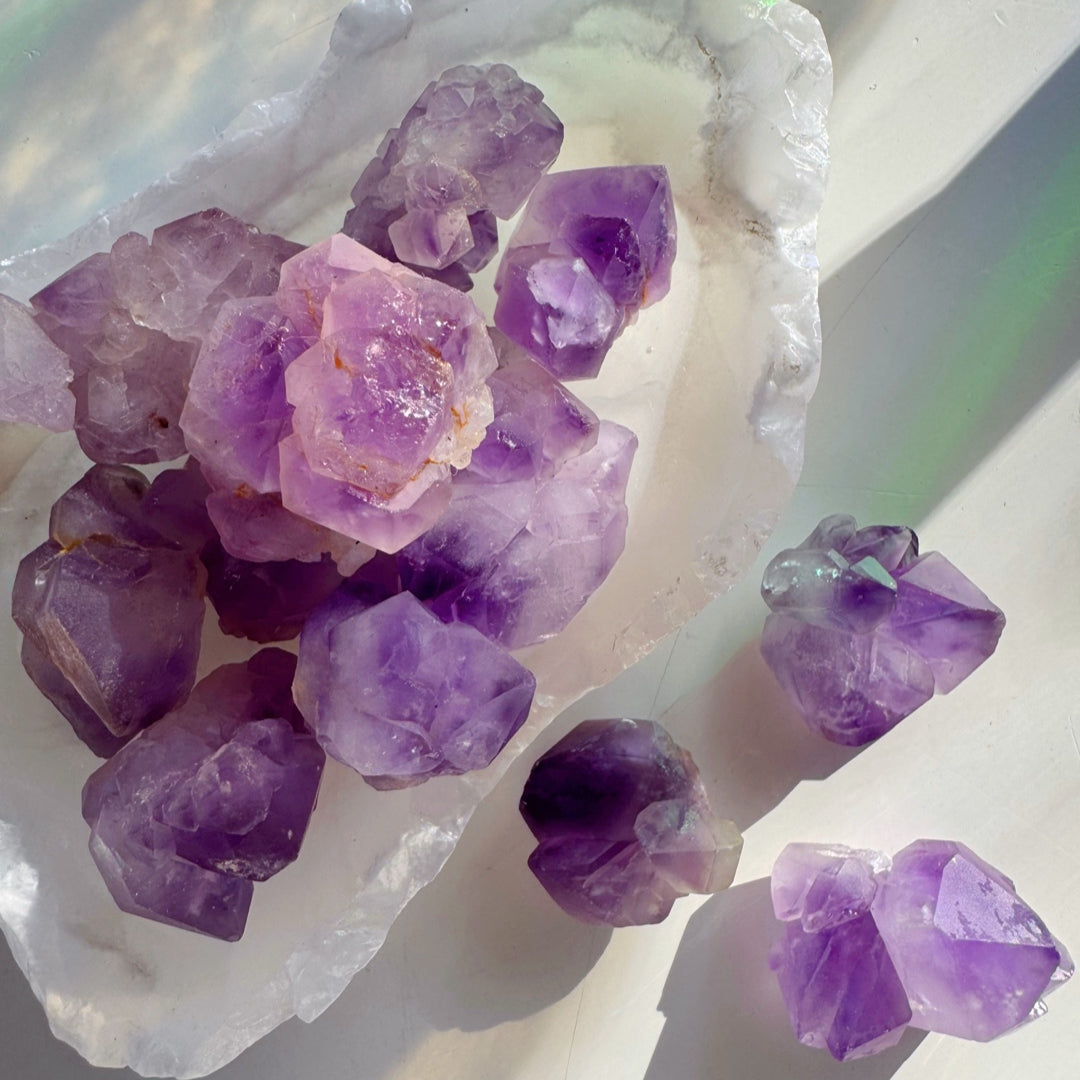 Tibetan Elestial Amethyst Cluster - Baltic Mermaid