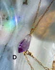AAA Rose de France Amethyst Pendant 14k Gold Filled Necklace Baltic Mermaid