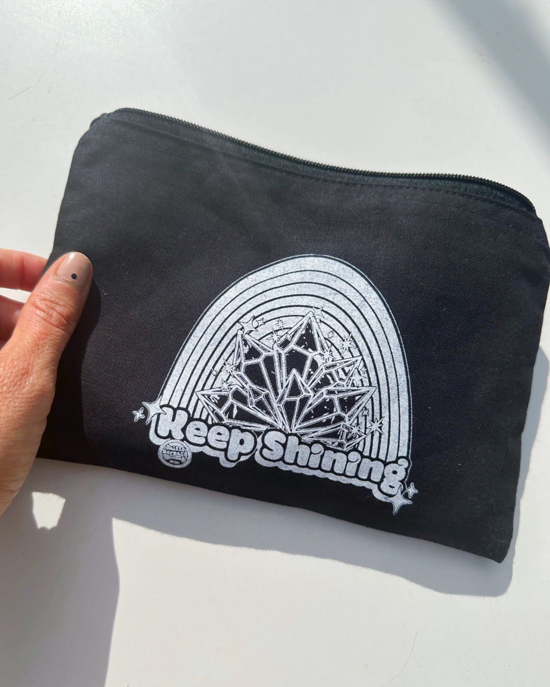 "Keep Shinning" 8oz. Cotton Zippered Pouch - Baltic Mermaid