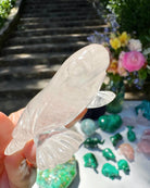 Hand Carved Clear Quartz Frog - Baltic Mermaid