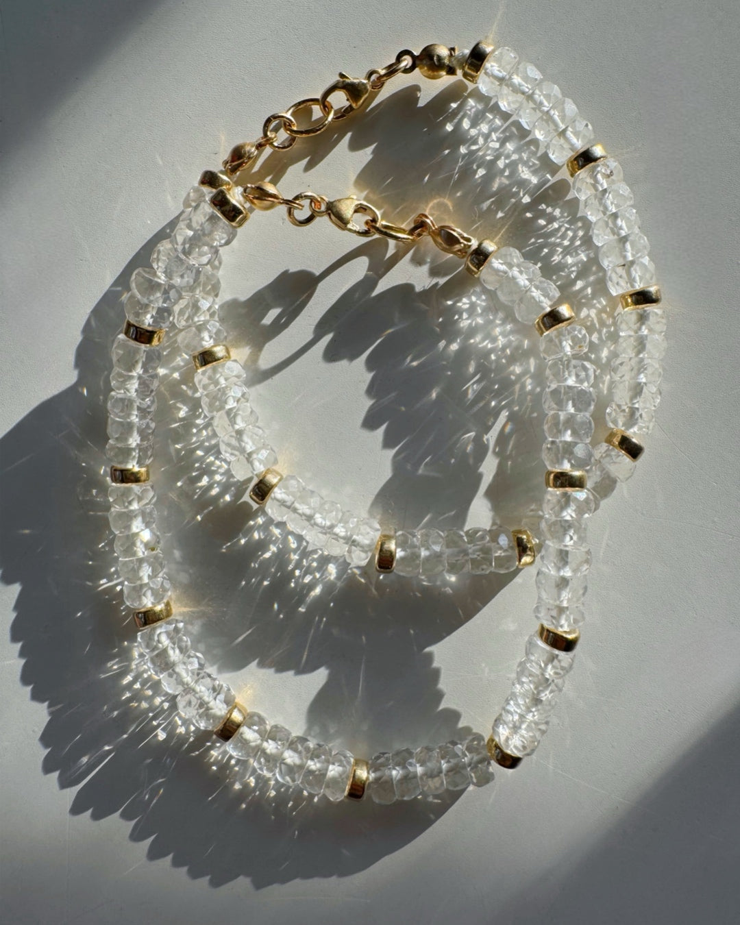“Rihanna” - White Topaz Gemstone Candy Bracelet - Baltic Mermaid