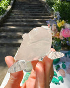 Hand Carved Clear Quartz Frog - Baltic Mermaid