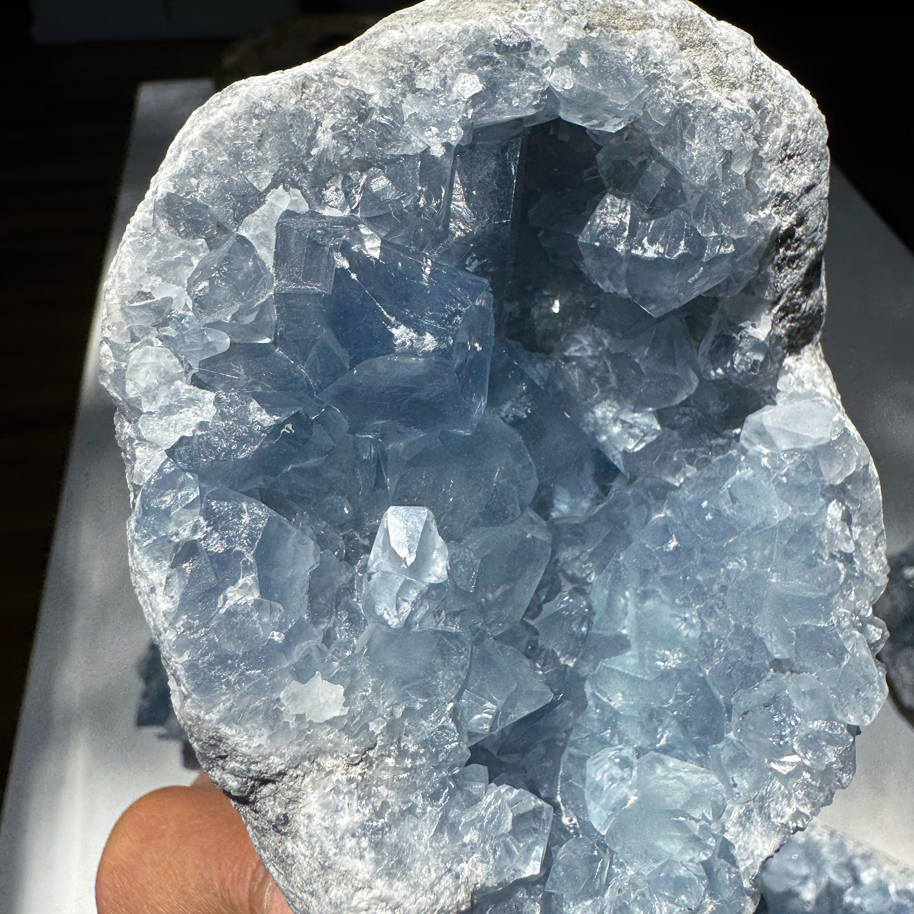 Celestite Cluster Baltic Mermaid