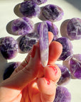 Amethyst Flat Palm Stones - Baltic Mermaid