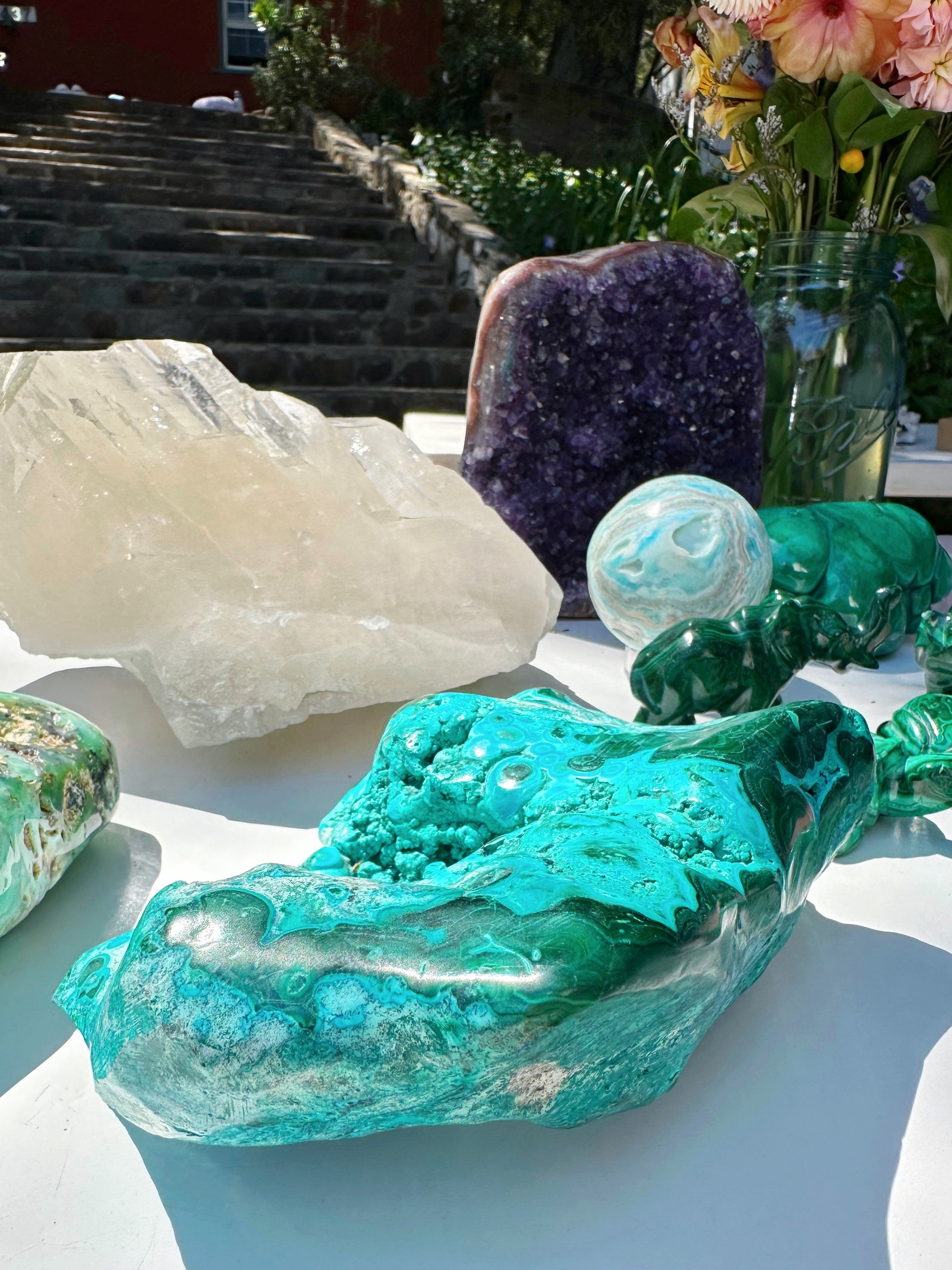 Chrysocolla w/ Malachite - Baltic Mermaid