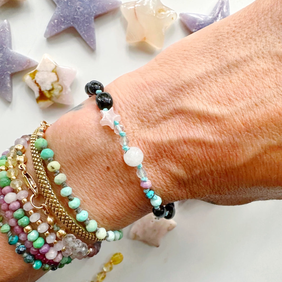 “Wish” Baltic Amber & Gemstone Bracelet - Baltic Mermaid