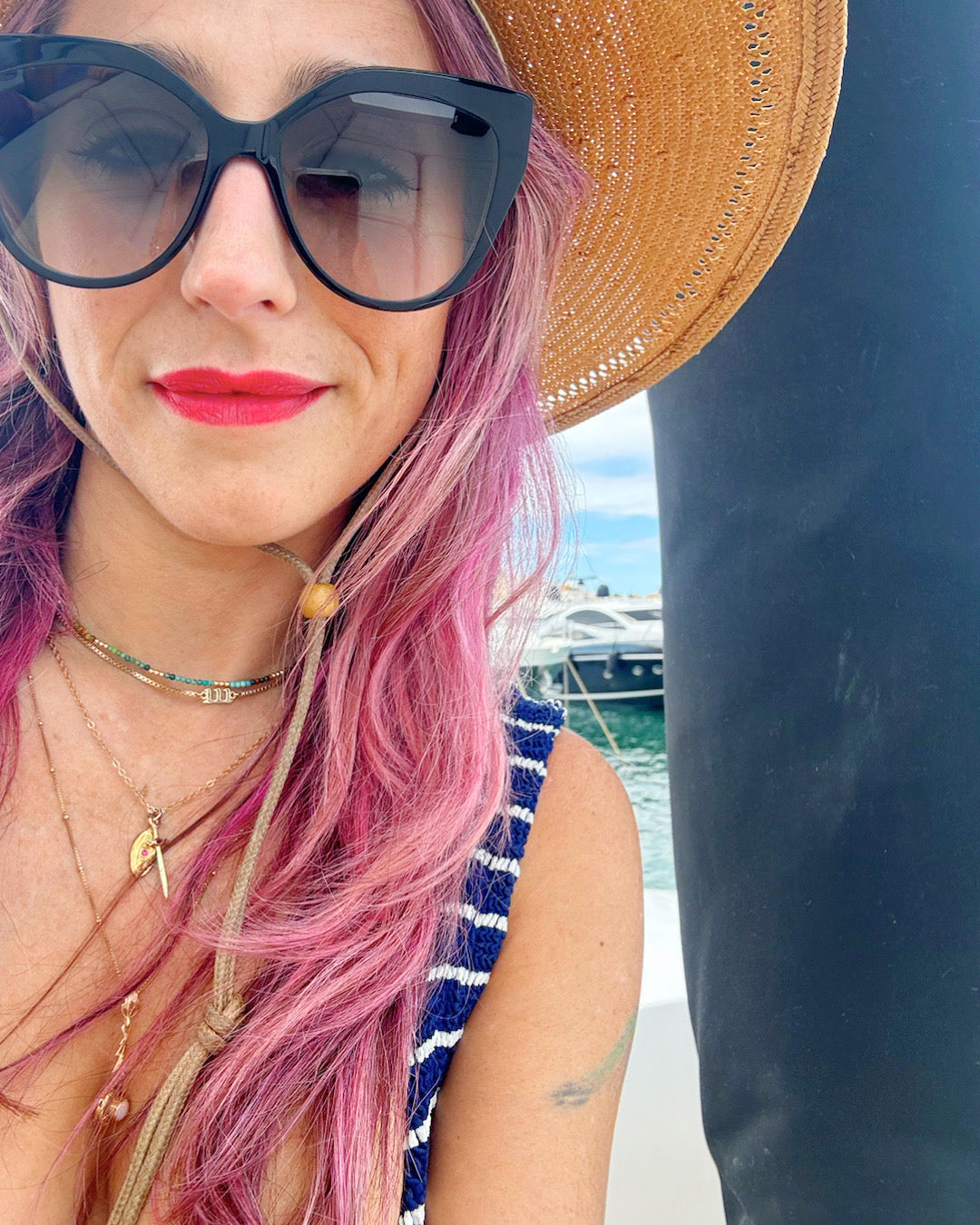 “Tiny Tina” - Turquoise Gemstone & 14k GF Choker - Baltic Mermaid