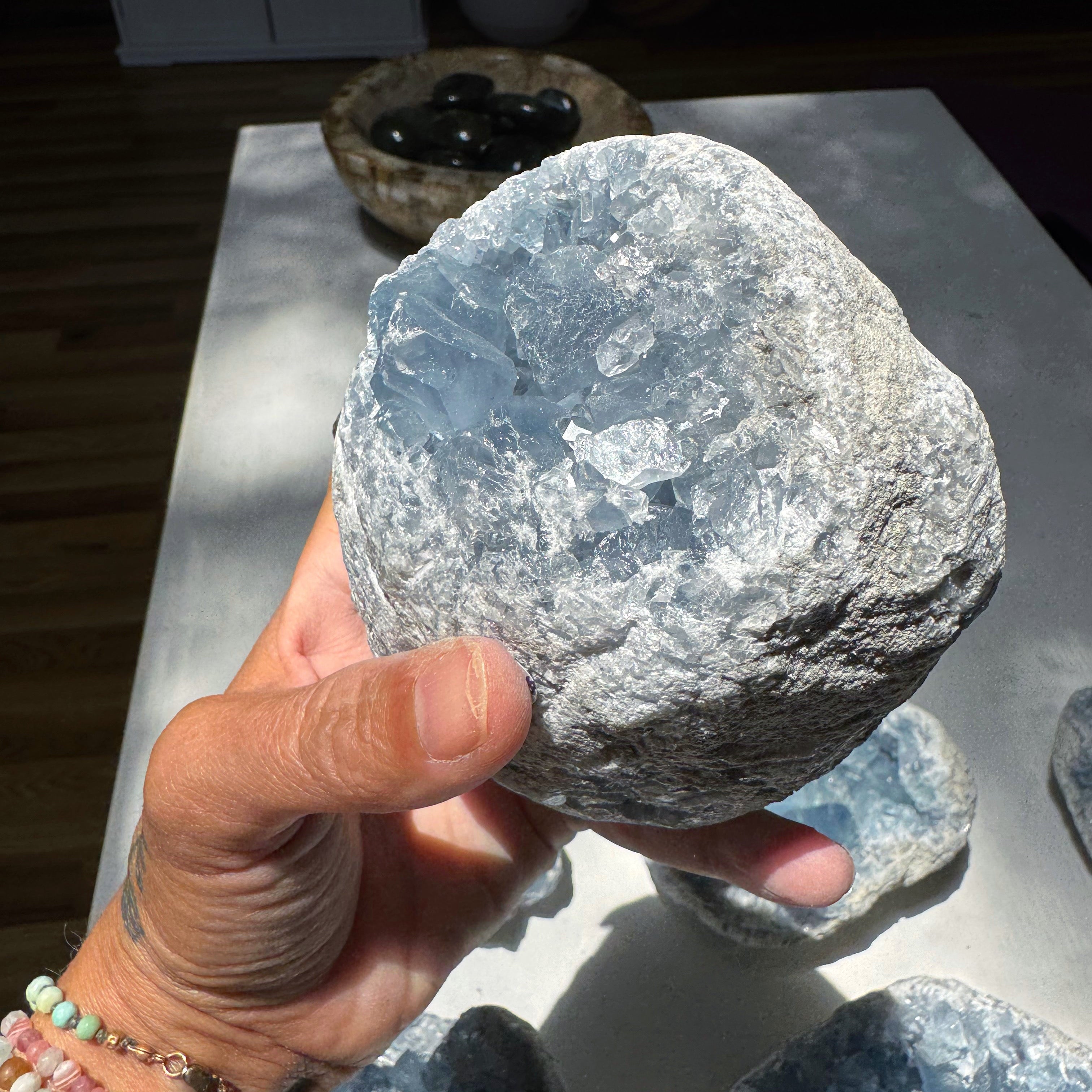 Celestite Cluster Baltic Mermaid