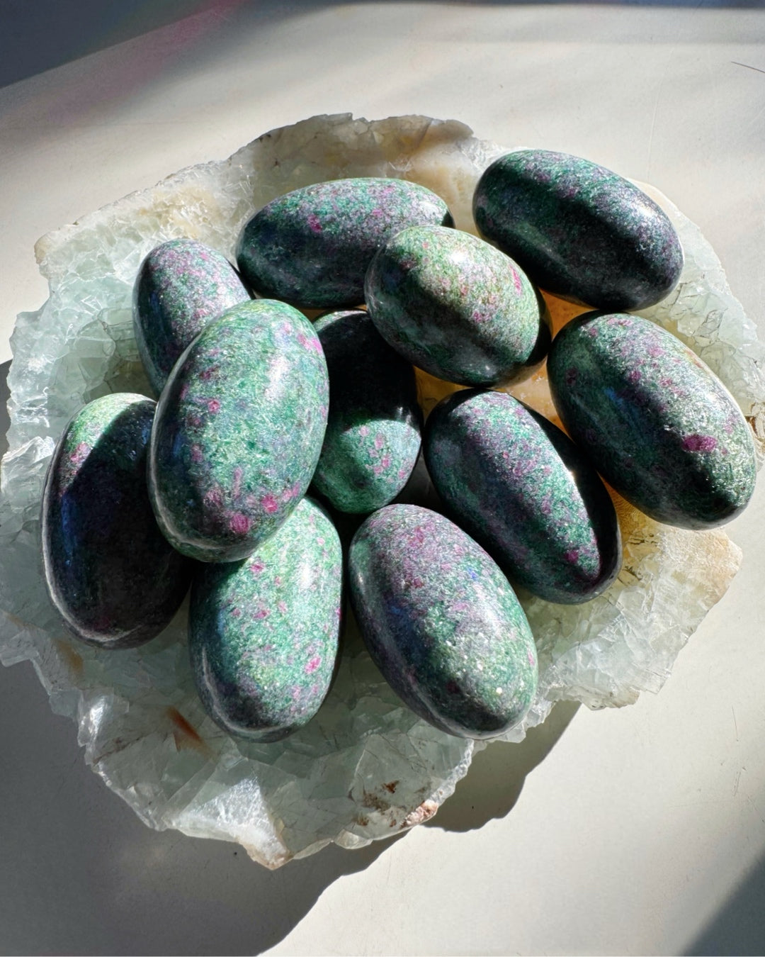 Ruby in Fuchsite Lingams - Baltic Mermaid