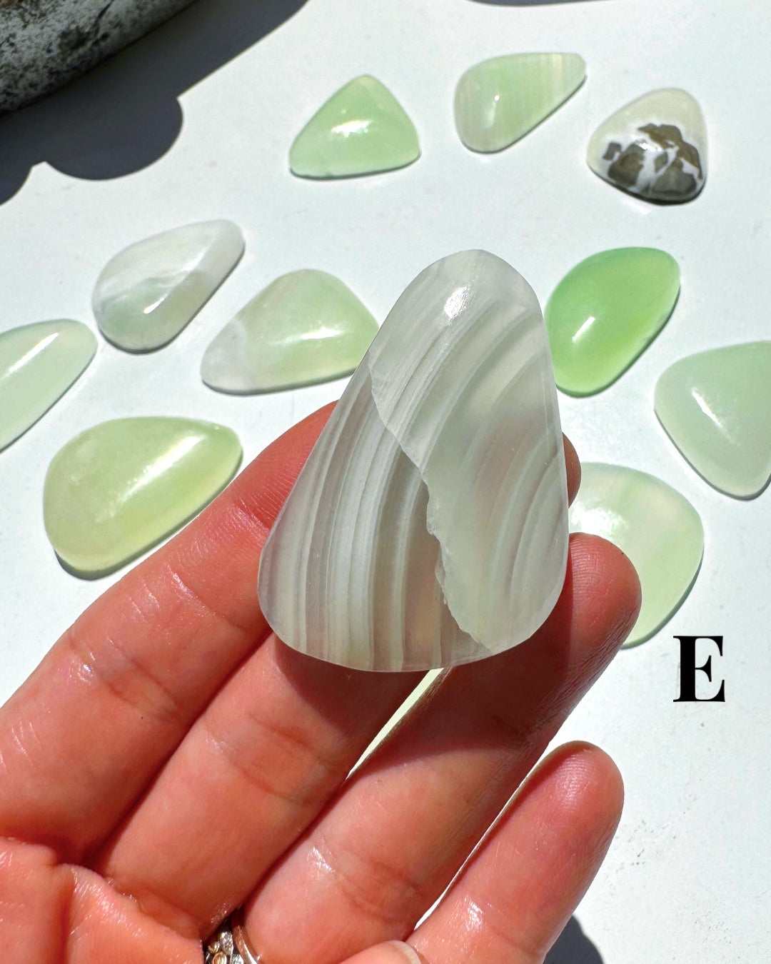 Green Calcite Cabs - Baltic Mermaid