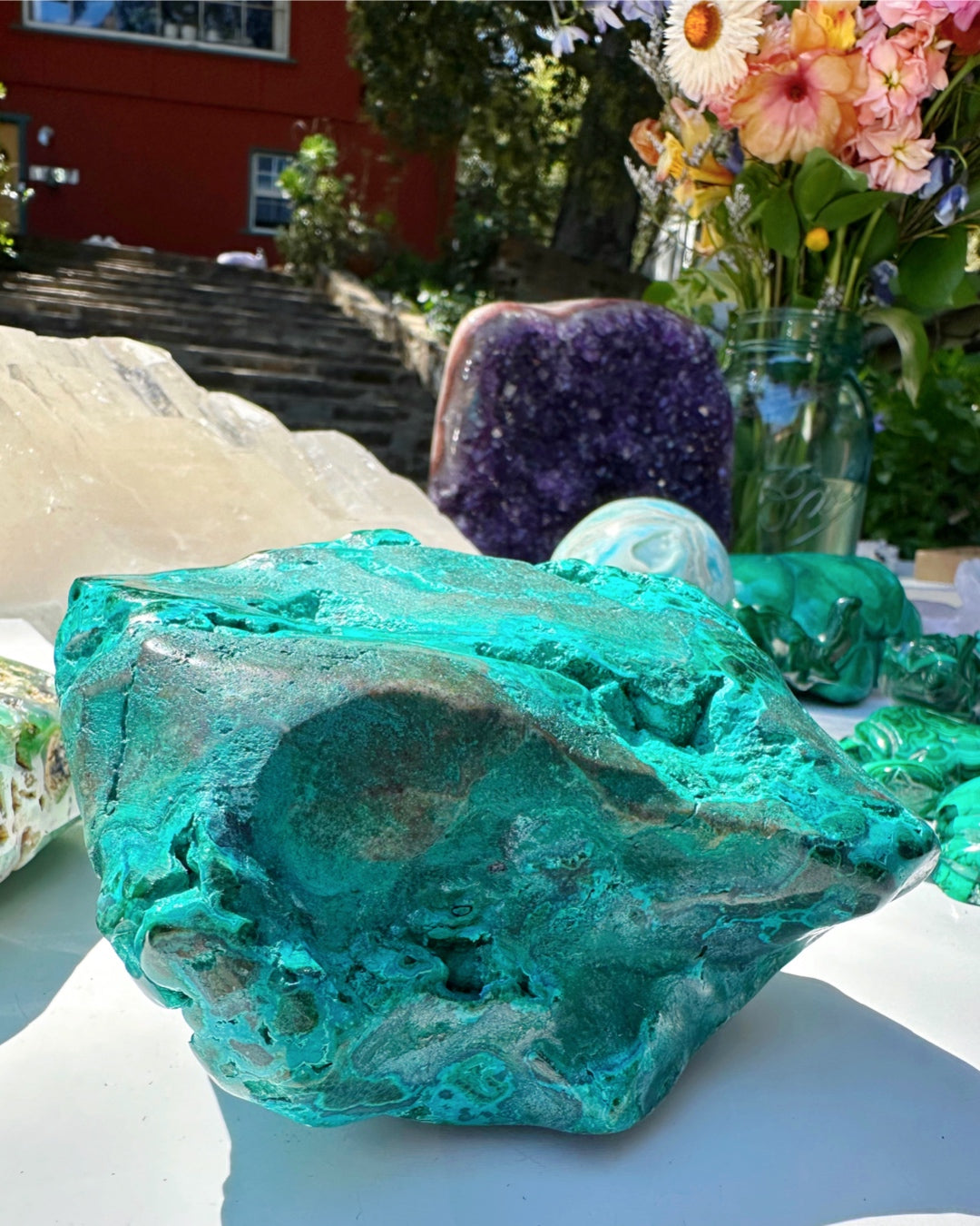 Chrysocolla w/ Malachite - Baltic Mermaid