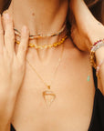 Solara - AAA Citrine Pendant 14k Gold Filled Necklace Baltic Mermaid