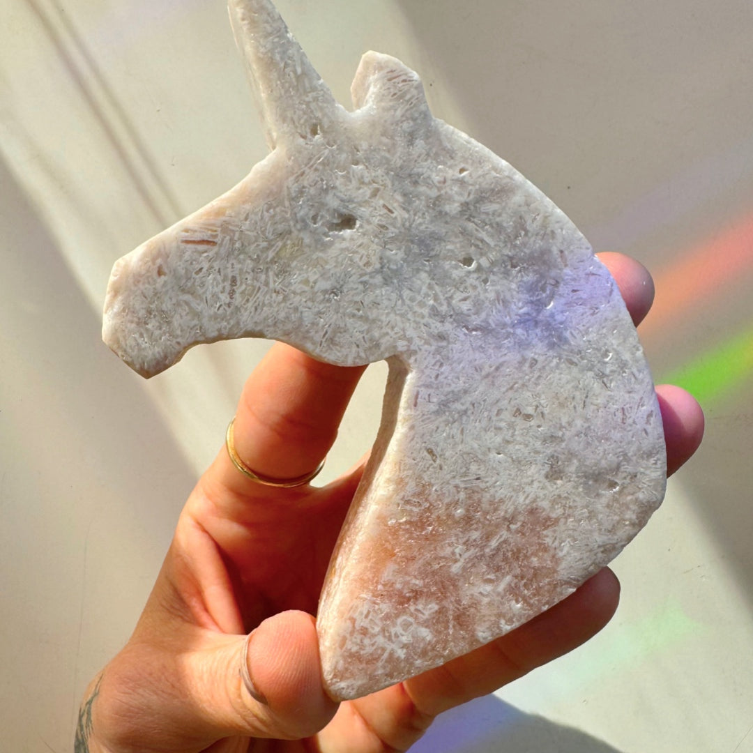 Pink Amethyst Unicorn - Baltic Mermaid