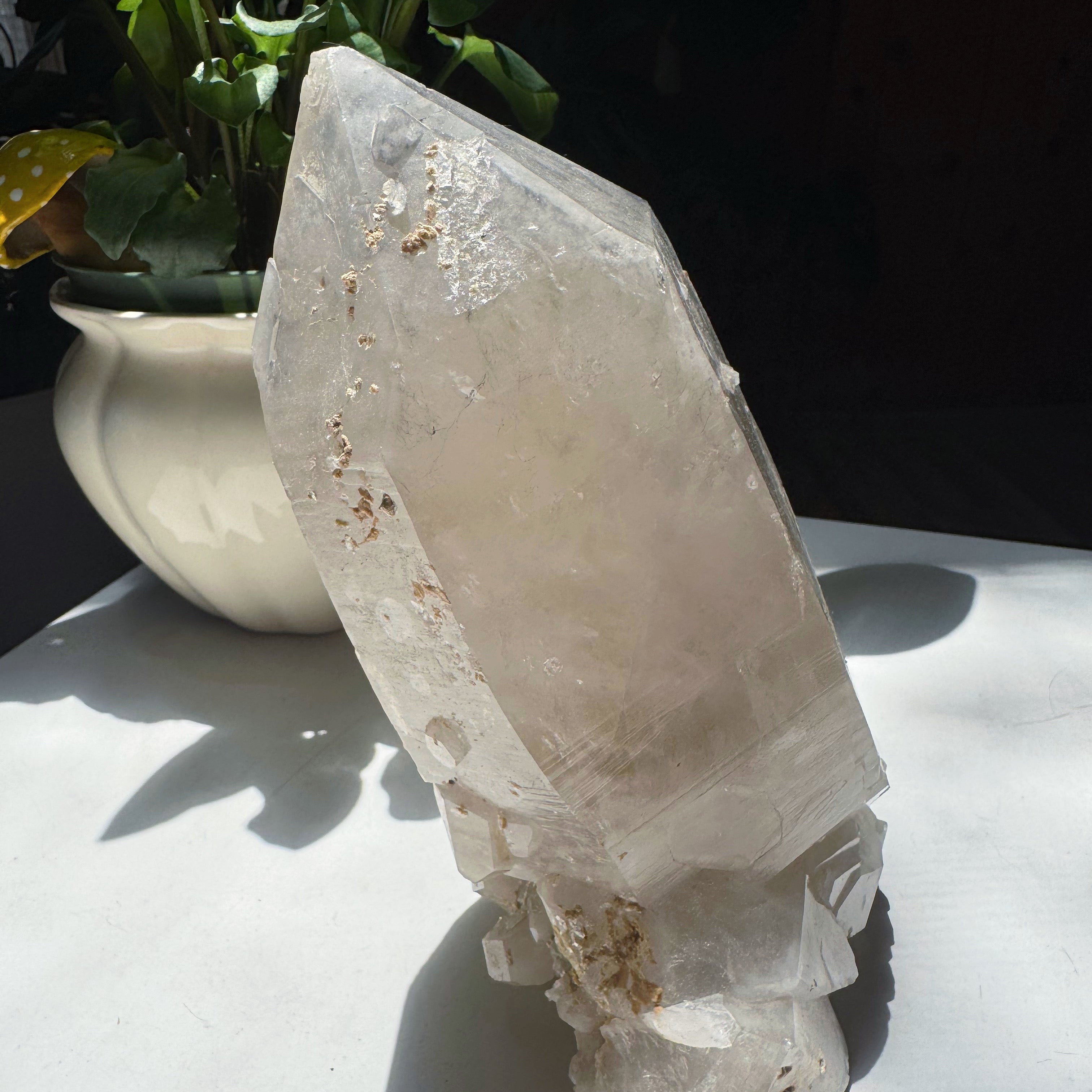 Large Double Terminated Quartz Point w/ Inclusions from Brazil Baltic Mermaid